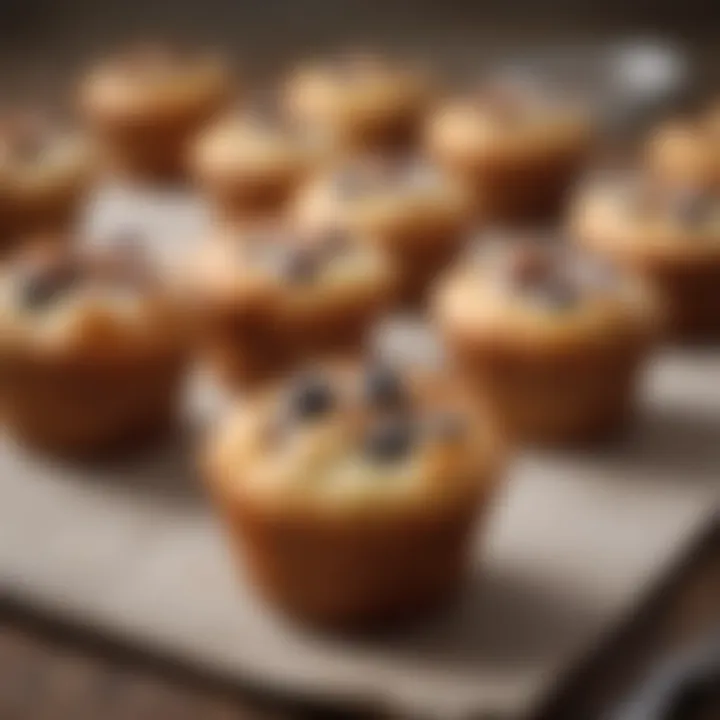 A beautifully baked muffin nestled in a patterned muffin cup with a decorative touch