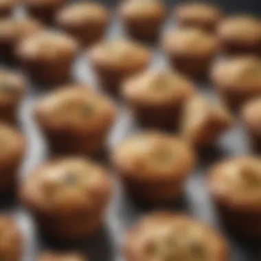 Close-up view of silicone muffin cups displaying their flexibility and durability