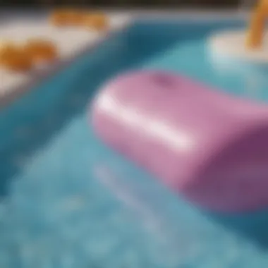 Durable Materials of Inflatable Pools Close-up of the durable materials used in inflatable pool construction