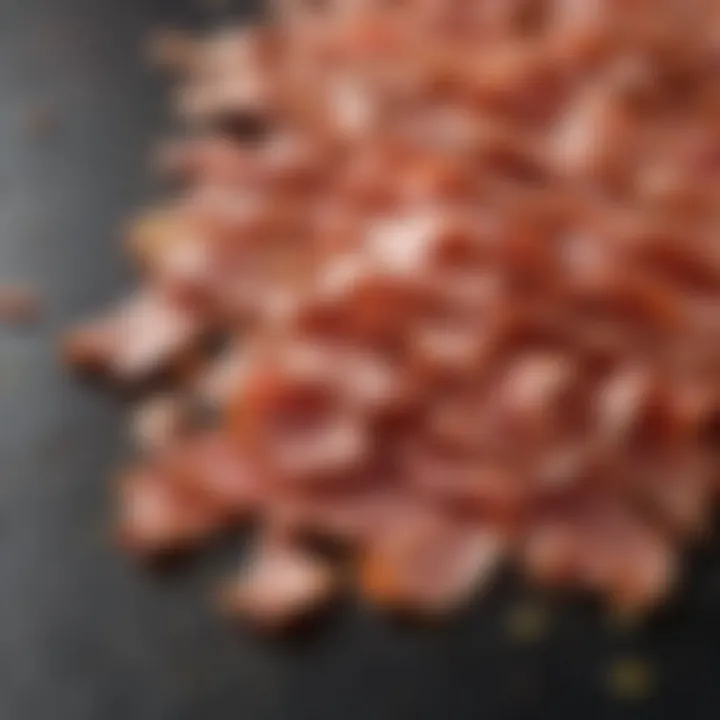 Fresh ingredients used in nitrate and nitrite free bacon production