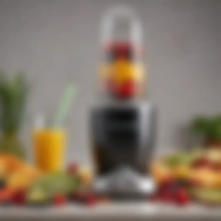 A vibrant smoothie made with the NutriBullet, showcasing its blending capabilities