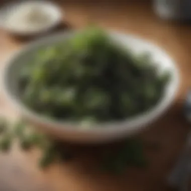 Culinary Uses of Seaweed An elegant dish featuring seaweed as a main ingredient