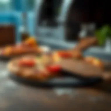 Design Features of the Ooni Pizza Oven Peel A beautifully crafted Ooni pizza oven peel showcasing its design features.