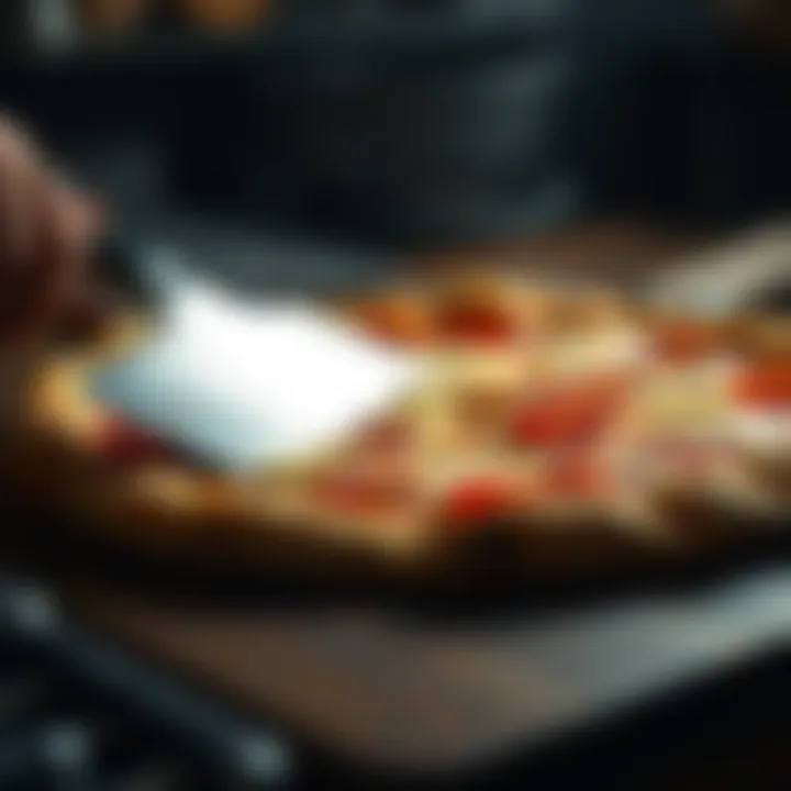 A well-maintained Ooni pizza peel demonstrating longevity and care.