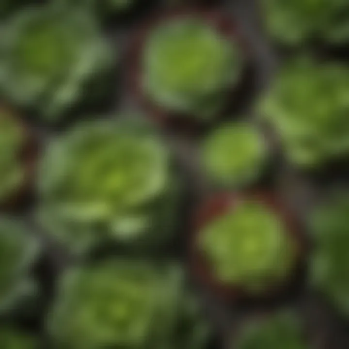 Illustration depicting the benefits of companion planting with lettuce