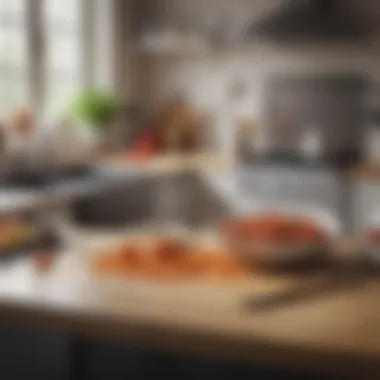 Creating an Aesthetic Cooking Space Decluttered and aesthetically pleasing kitchen surface