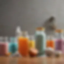 Illustration depicting various electrolyte sources including fluids and powders