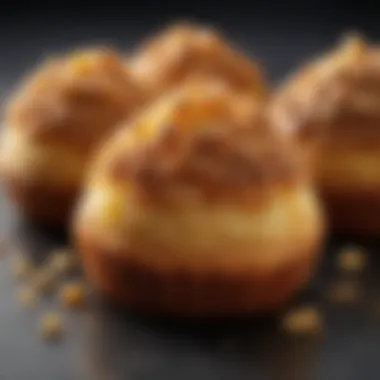 A delicious air fryer dessert, highlighting the golden-brown crust and tantalizing filling.