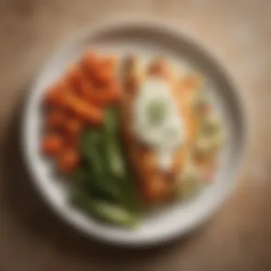 Parmesan Ranch Chicken with Vegetables A plate of Parmesan Ranch Chicken served with seasonal vegetables