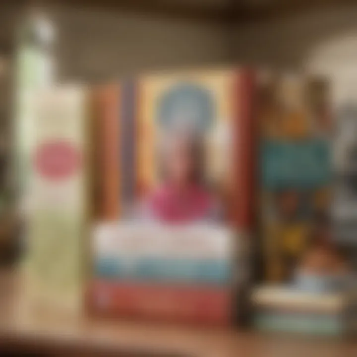 Collection of Paula Deen's best-selling cookbooks displayed artistically