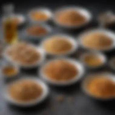Assortment of Dishes Using Peanut Oil An assortment of dishes showcasing various cuisines using peanut oil