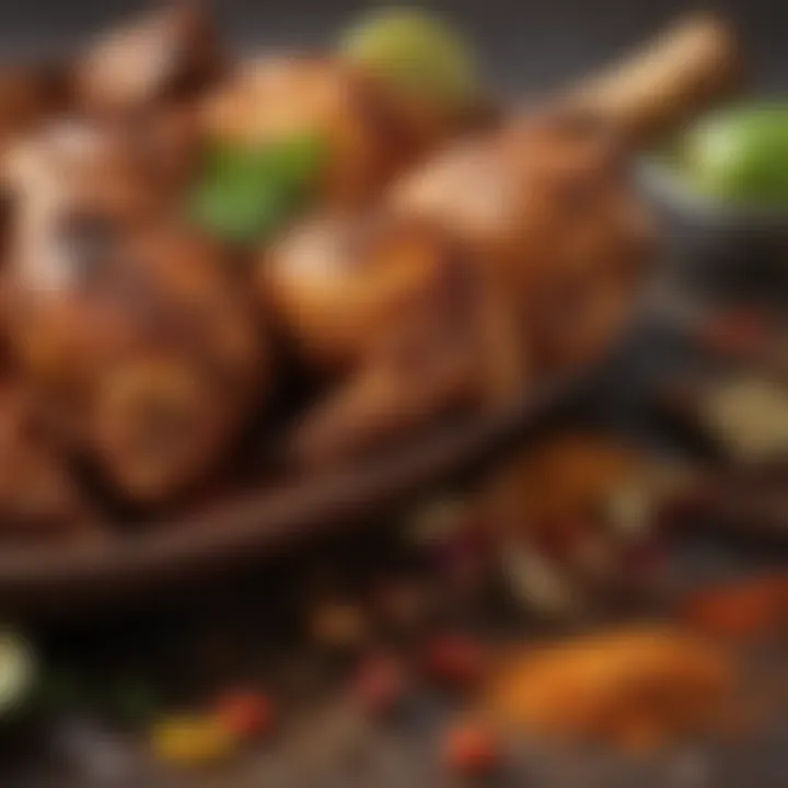 A vibrant array of spices used in Pollo Asado
