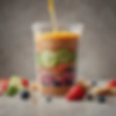 Nutritional label highlighting benefits of smoothie packs