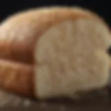 A slice of rice bread showcasing its texture and grains
