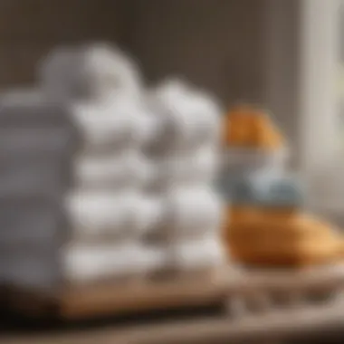 Luxurious Cotton Towels Luxurious cotton towels stacked neatly