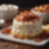 A creamy mix of sour cream and crispy bacon
