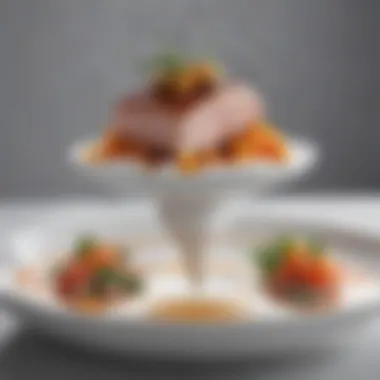 Elevated Culinary Presentation A beautifully plated dish prepared using the sous vide method