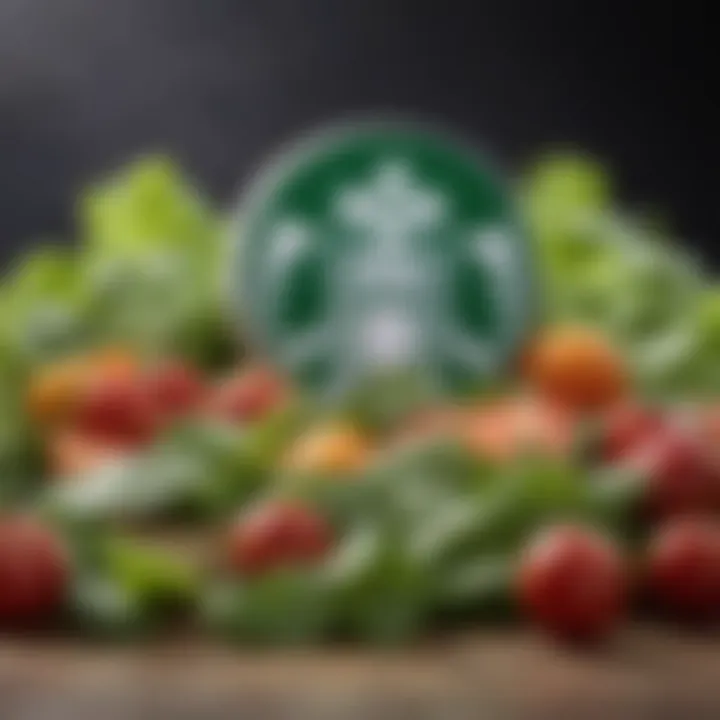 A close-up of fresh produce used in Starbucks' Spring Green menu.