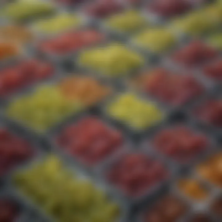 Different storage containers for grapes