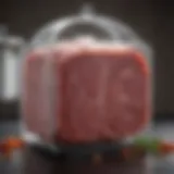 Vacuum-sealed meat to prevent freezer burn