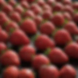 Vibrant strawberries ready for delivery