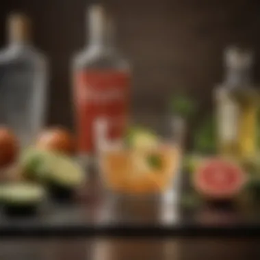 Fresh ingredients for tequila cocktails displayed aesthetically