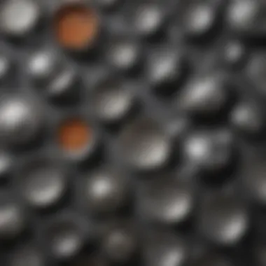 Variety of Textured Titanium Cookware Assorted types of textured titanium cookware displayed elegantly.