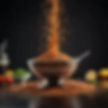 An artistic representation of flavor enhancement through the sieving process