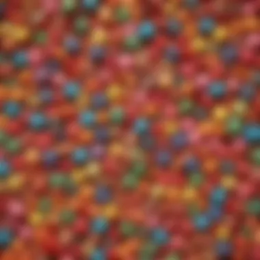 A Colorful Collection of Candy Creations An array of vibrant homemade candies showcasing different textures and colors