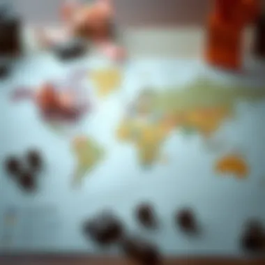 A map illustrating cultural gifting traditions involving chocolates.