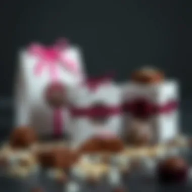 Stylish packaging options for mailing chocolates.