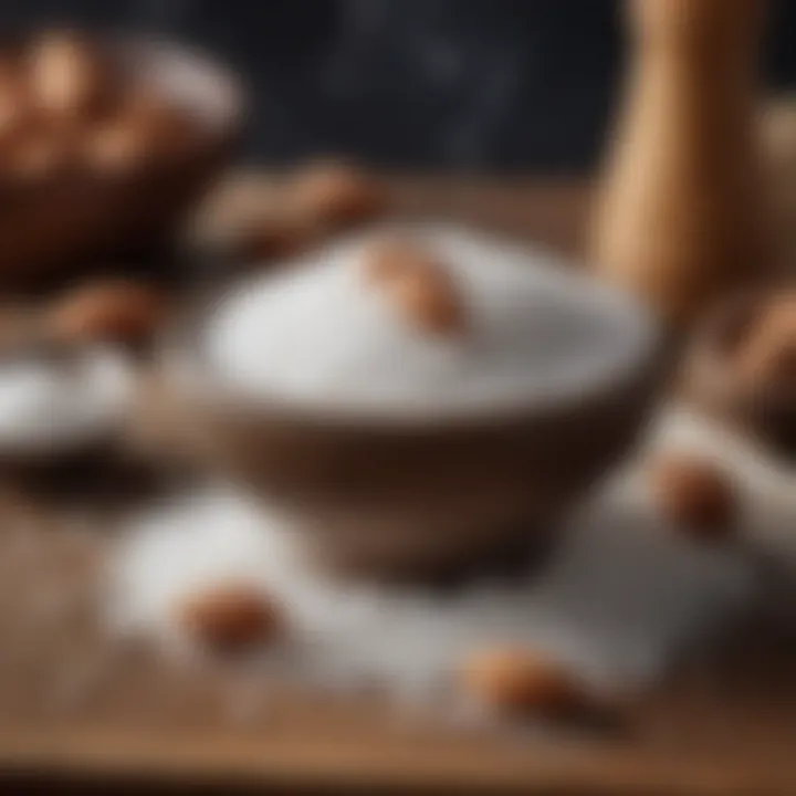 A mortar and pestle used for crushing sea salt, emphasizing the importance of quality seasoning.