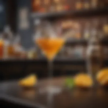 Historical Context of the Bees Knees Cocktail A historical overview of the Bees Knees cocktail in a stylish bar setting