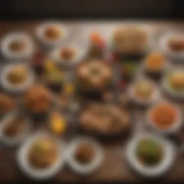 An Array of Balanced and Enjoyable Meals An inviting table with a selection of balanced meals