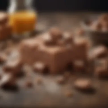 Quality Ingredients for Fudge Making A vibrant visual of fudge-making ingredients, showcasing quality components.