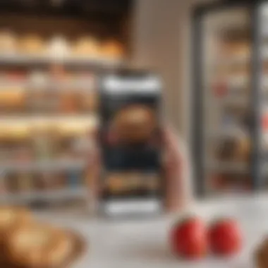 Mobile Shopping Experience Elegant mobile screen displaying a shopping app interface