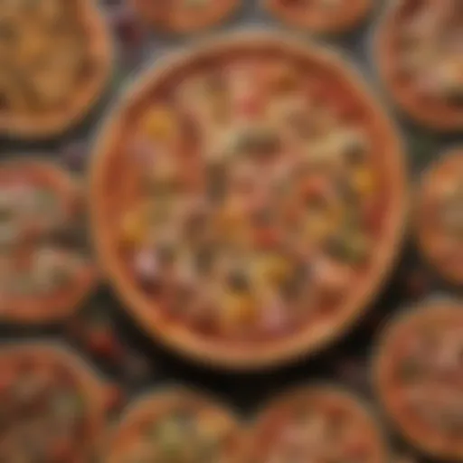 An array of pizzas representing different styles from around the world