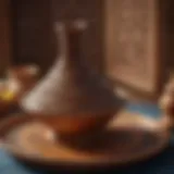Traditional Moroccan tagine showcasing intricate pottery design