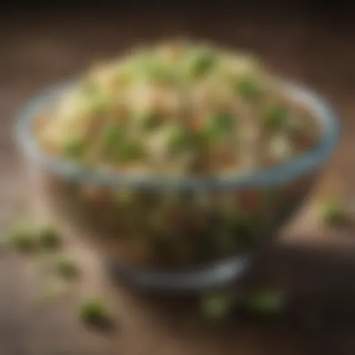 Nutrient-rich mixed sprouts in a bowl