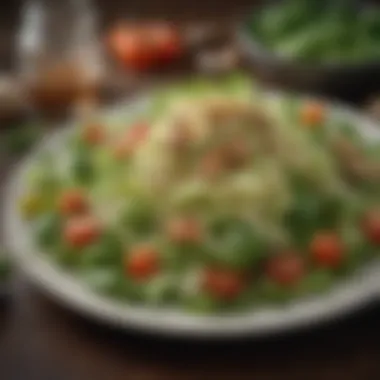 Sprouts in a Fresh Salad Sprouts alongside fresh vegetables in a salad