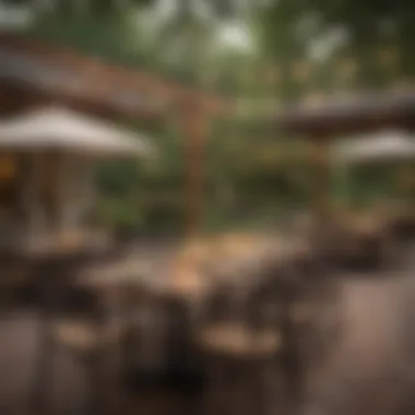 Inviting Outdoor Dining Experience in Charlotte A cozy outdoor dining space