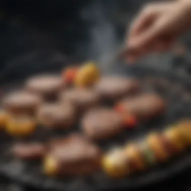Enhanced Grilling Experience with Quality Tools A flavorful grilled meal prepared using a high-quality grill set
