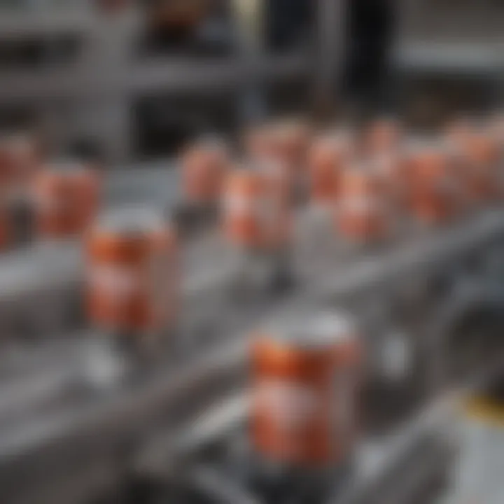 Modern automated can sealing system in action