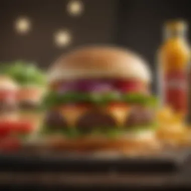 A colorful assortment of ingredients used in different variations of Mayo Burgers.