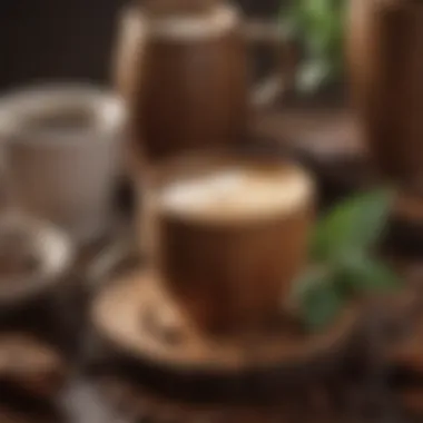 Natural Craftsmanship: Embracing Earthy Elements Customized wooden cup reflecting natural materials