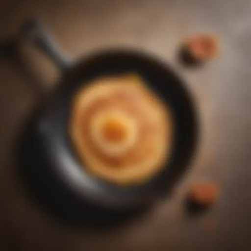 Elegant design of a modern pancake frypan showcasing its non-stick surface