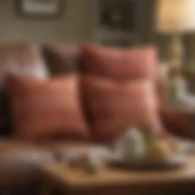 Cozy Living Room with The Pioneer Woman Pillows Cozy living room featuring The Pioneer Woman pillows on a couch.