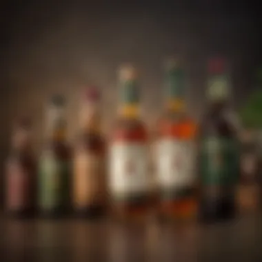 A collection of Jameson bottles showcasing different expressions