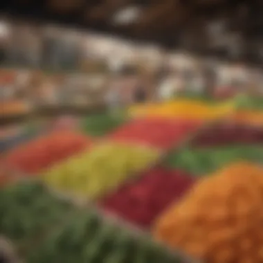 Local Produce at Its Best A colorful market stall filled with fresh, local produce
