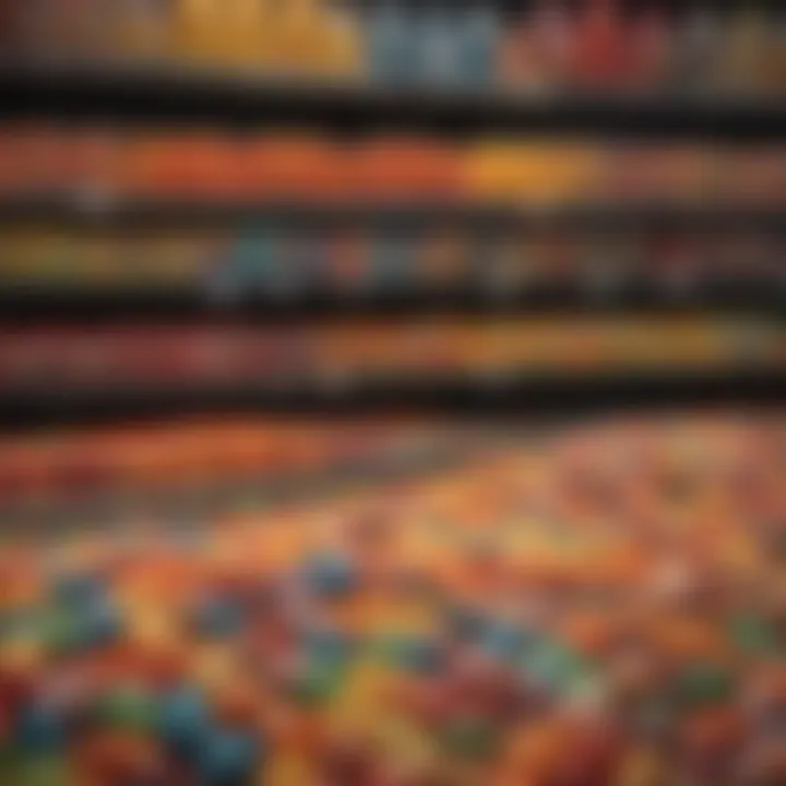 Jelly beans displayed in an attractive retail setting